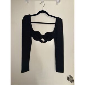 MATTE size XS black bra top